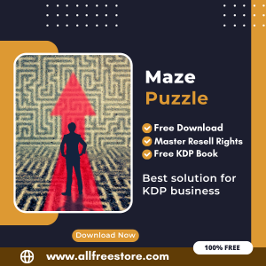 Read more about the article 100% Free to Download Maze Puzzle Book With Master Resell Rights, Earn Money By Selling this on Amazon KDP Portal